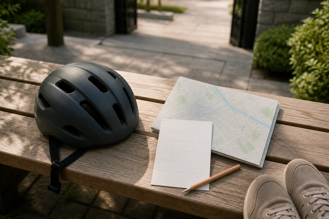 電動アシスト自転車の試乗前に確認事項を整理するイメージ