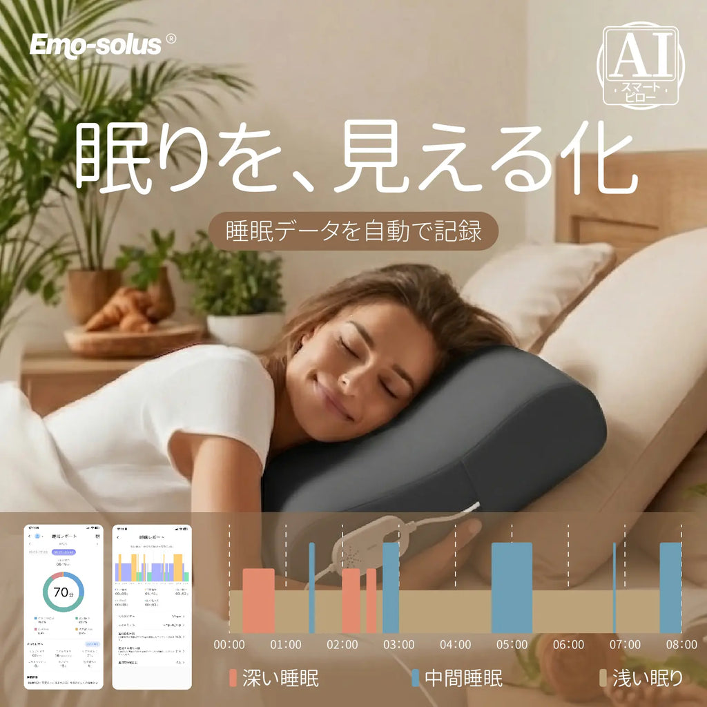 いびきも、眠りも。AIが整えるスマート枕「Emo-Solus」