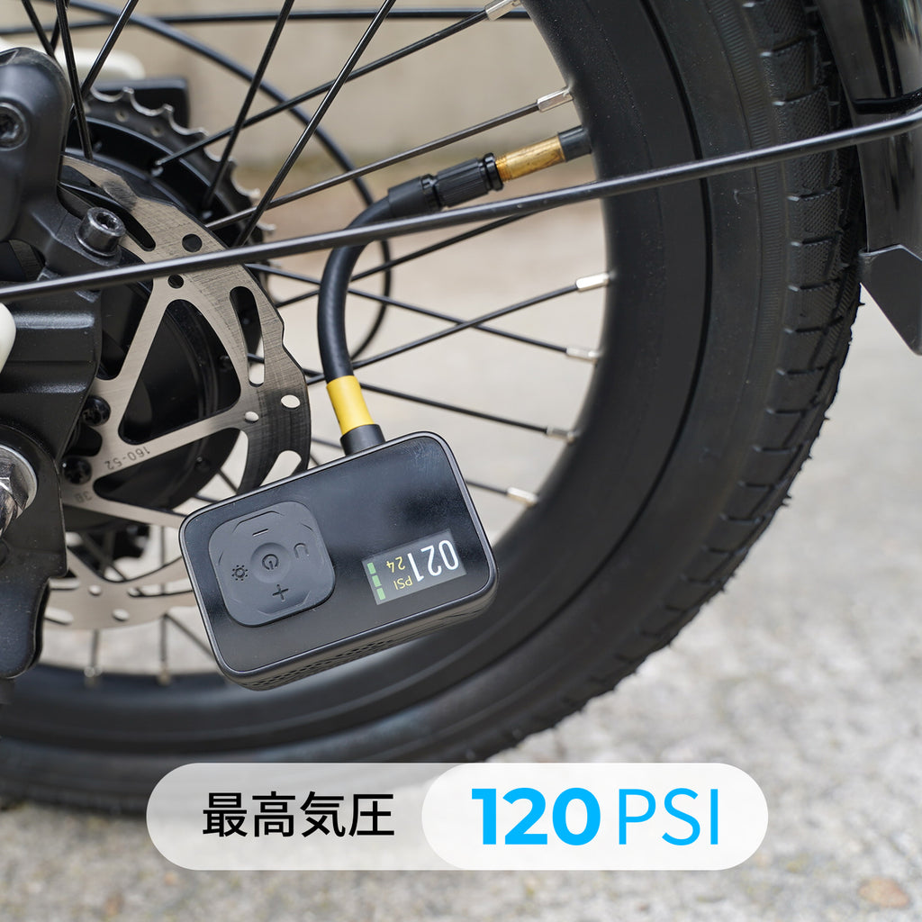 約130g、ポケットに入る。 ライドを止めないスマート空気圧管理ポンプ「BL06」