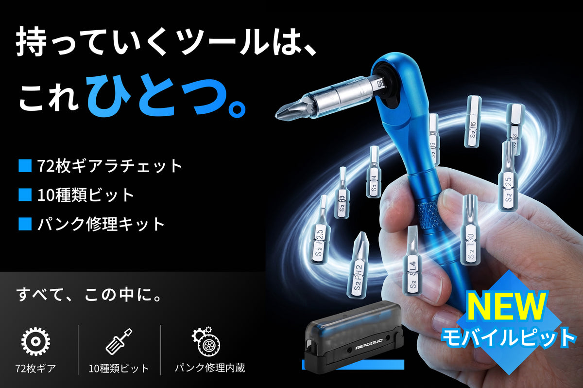 締める、直す。そしてまた走り出す。サイクリストのための携帯ツール
