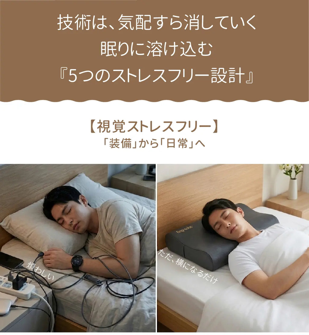 いびきも、眠りも。AIが整えるスマート枕「Emo-Solus」