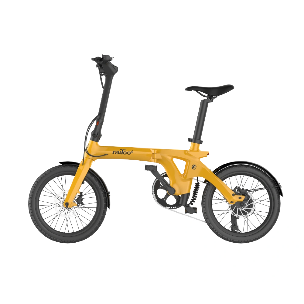 AURA H-C18 カーボンハンドル SUN YELLOW 全体側面